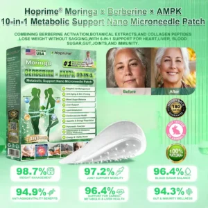 𝐏𝐡𝐲𝐬𝐢𝐜𝐢𝐚𝐧-𝐅𝐨𝐫𝐦𝐮𝐥𝐚𝐭𝐞𝐝 🧑⚕️| Hoprime® Moringa · Berberine × AMPK+ 10-in-1 Metabolic Support Nano Microneedle Patch — ✅ 𝐄𝐱𝐩𝐞𝐫𝐢𝐞𝐧𝐜𝐞 𝐕𝐢𝐬𝐢𝐛𝐥𝐞 𝟕-𝐃𝐚𝐲 𝐑𝐞𝐬𝐮𝐥𝐭𝐬 🍇